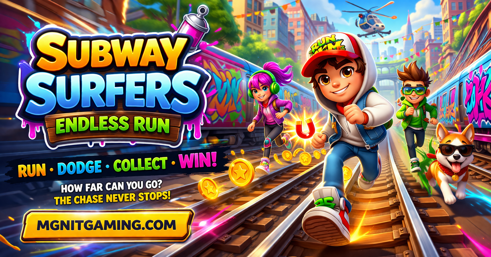 Best Endless Runner Game 2026 |  Subway Surfers Style Adventure | Run, Dodge & Collect Coins |  MGNiT Gaming